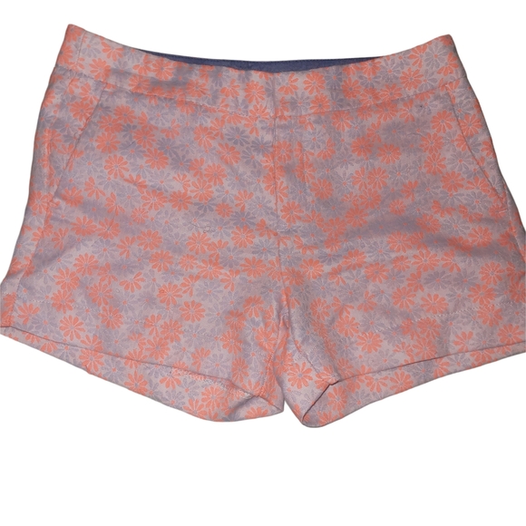 Banana Republic Orange Floral Hampton Fit Shorts 2 - Picture 1 of 4